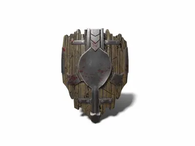 Shield 01 Low-poly 3D model