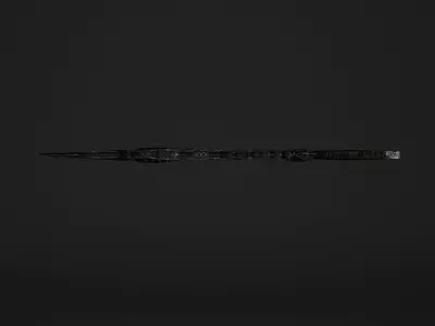The Black Sore Sword Low-poly 3D model