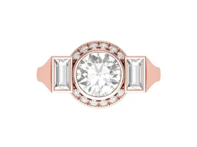 Wedding Ring  3D print model 357