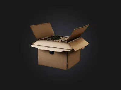 Realistic Filing Box Model Low-poly 3D model