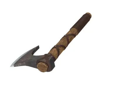 Battle Axe 3D model 12