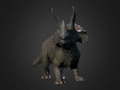Triceratops Photogrammetry Free 3D model