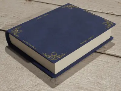 Ornate Fantasy Book Low Poly PBR Low-poly 3D model