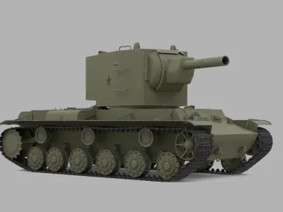 KV-2 Heavy Tank 3D model purchase