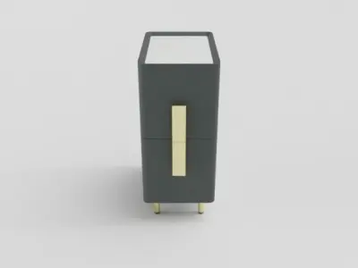 Multi-Functional Bedside Cabinet Free 3D model
