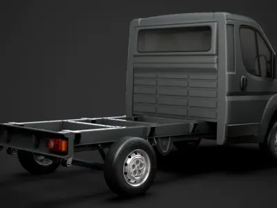 Citroen Jumper Relay Chassis Truck Single Cab 3000WB 2014 3D model
