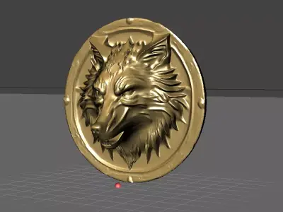 Wolf Head Pendant 3D print model purchase