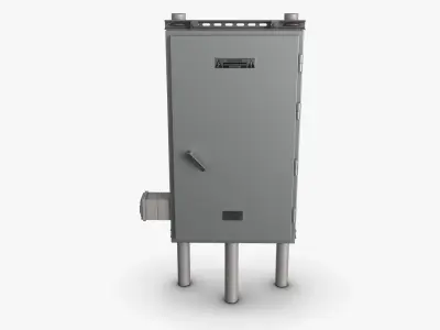 Electrical Box 02 Low-poly 3D model