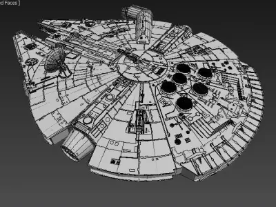 Starwar star wars millennium falcon 3D model