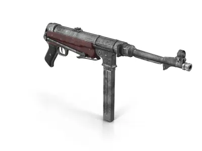 Submachine gun MP40 3D model