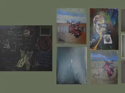Paintings Collection V1 Free low-poly 3D model