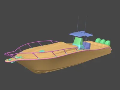Fishing boat 3D model by wolffox from CGTrader