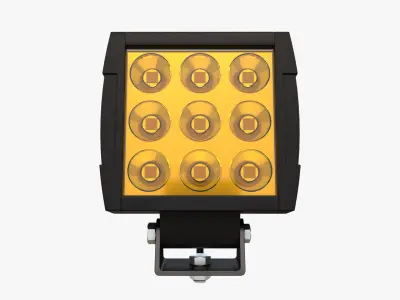 Small Amber LED Light Bar V2 3D model