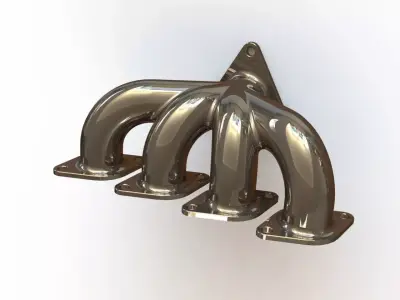Exhaust Manifold 3D model from CGTrader