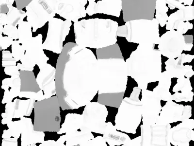 Black Pistol 3D model buy