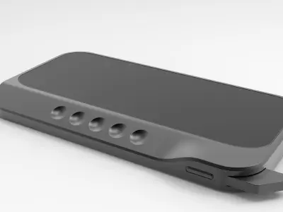 Satellite Smartphone 3D Model Futuristic Rugged Mobile Device Free 3D model
