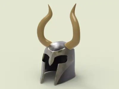 Medieval viking helmet 3D model