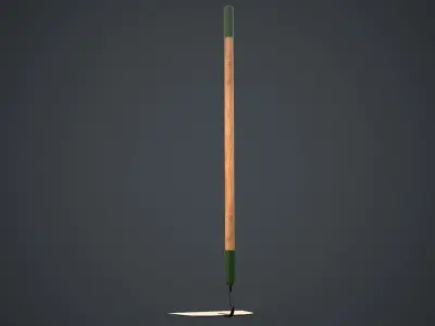 Hoe 3A Low-poly 3D model