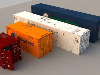 Container 3D model 4