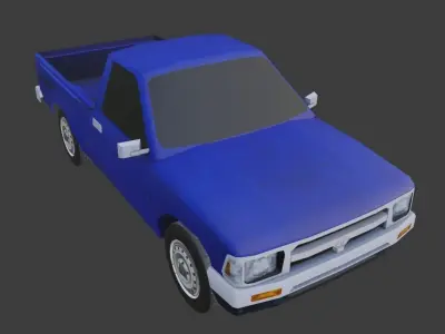 Toyota Hilux Low Poly  Low-poly 3D model