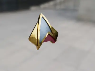 Star Trek Combadge 3D print model