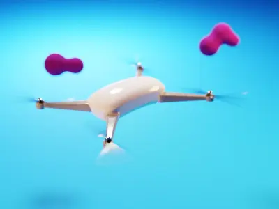 Dron Animation FREE Free 3D model
