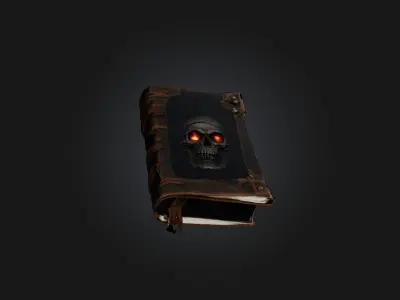 Apocalypse journal Low-poly 3D model