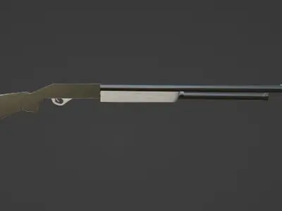 3D SHOTGUN MODEL Low-poly 3D model