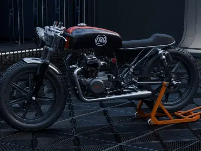 Cafe racer Honda Cb 200 3D model