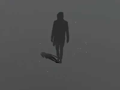 Feather Fall 30 feathers---Free Free low-poly 3D model