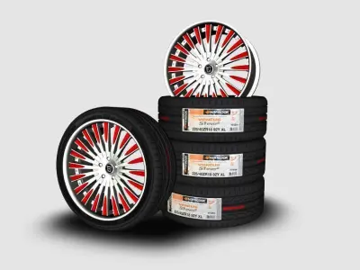 wheels lexani LF 734 3D model
