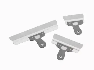 Spatula For Putty 05 Low-poly 3D model