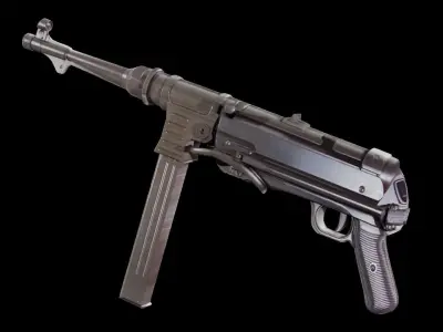 World War 2 German Gun MP40 3D model