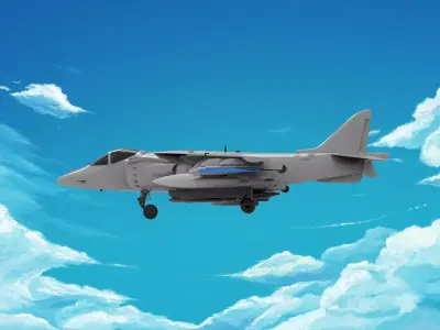 McDonnell Douglas AV-8B Harrier 3D print model