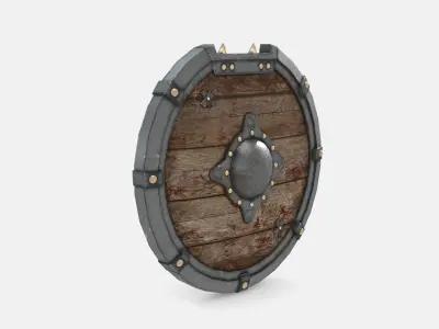 Warrior Shield Low-poly 3D model