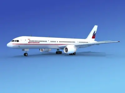 Boeing 757-200 Nationair 3D model