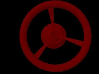 Red large registry Low-poly 3D model