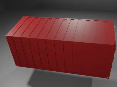 Container shipping 3D model purchase