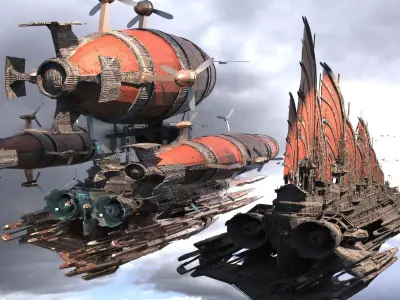 Templar Airship 2 designs 3D model