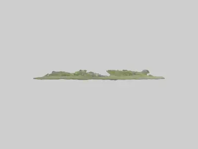 Pond Model Low-poly 3D model