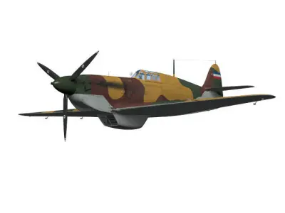 Rogozarski Ikarus IK-3  3D model