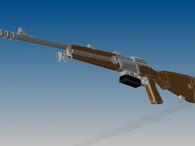 FRF1 rifle 3D model