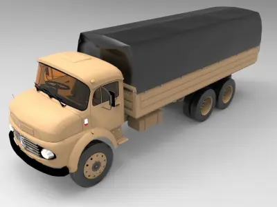 Old Mercedes Benz  Truck  3D model