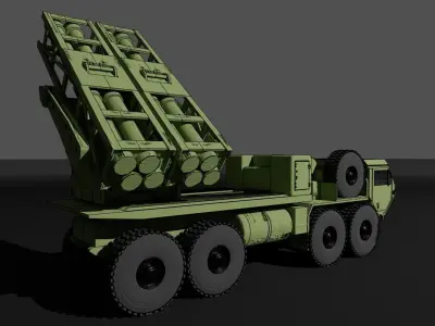 IDF Lahav - Elbit PULS MLRS 3D print model