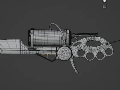 Soda Can Dagger Low-poly 3D model