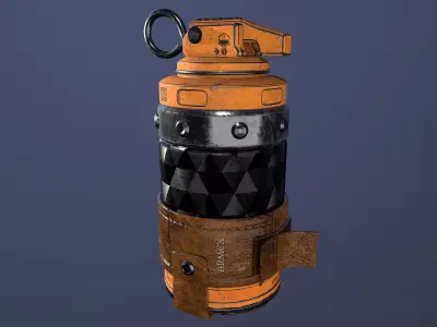 Grenade 3D Model Low-poly 3D model