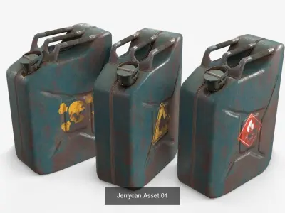 Jerrycan Assets Collection 3D Model Pack