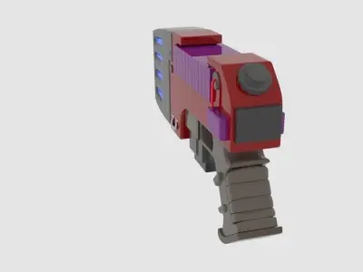 Plasma Pistol Low-poly 3D model