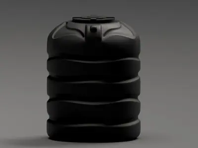 Water Tank Low-poly 3D model