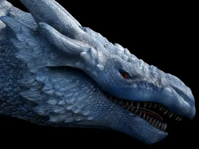 Animated dragon 3D model